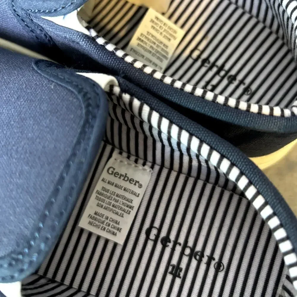 Gerber Boy Girl SlipOn Canvas Navy Blue Casual School Sneaker Shoes 11 NEW